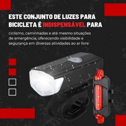 dia dos pais - lanterna e farol de bike