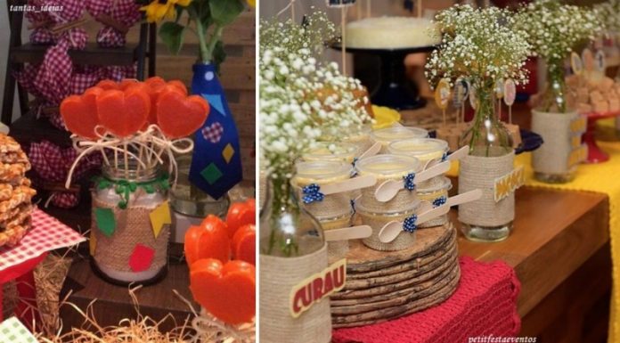 Decoração econômica para a festa junina