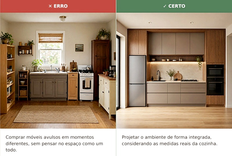 Erros Mais Comuns na Reforma da Cozinha - 5 - móveis avulsos Erros Mais Comuns na Reforma da Cozinha - 5 - móveis avulsos