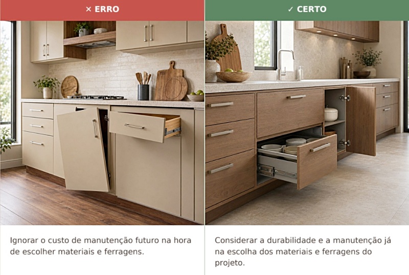 Erros Mais Comuns na Reforma da Cozinha - 6 - custo de manutenção Erros Mais Comuns na Reforma da Cozinha - 6 - custo de manutenção